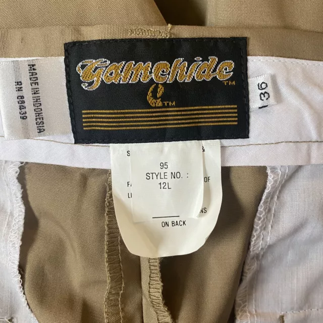 GAMEHIDE HUNTING PANTS Nylon Coated Waterproof Fabric Tan 36 $25.00 ...