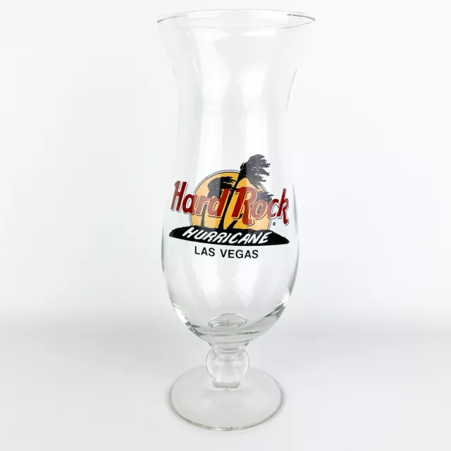 Hard Rock Cafe Las Vegas 9.25" Hurricane Glass w/ Original Box Y