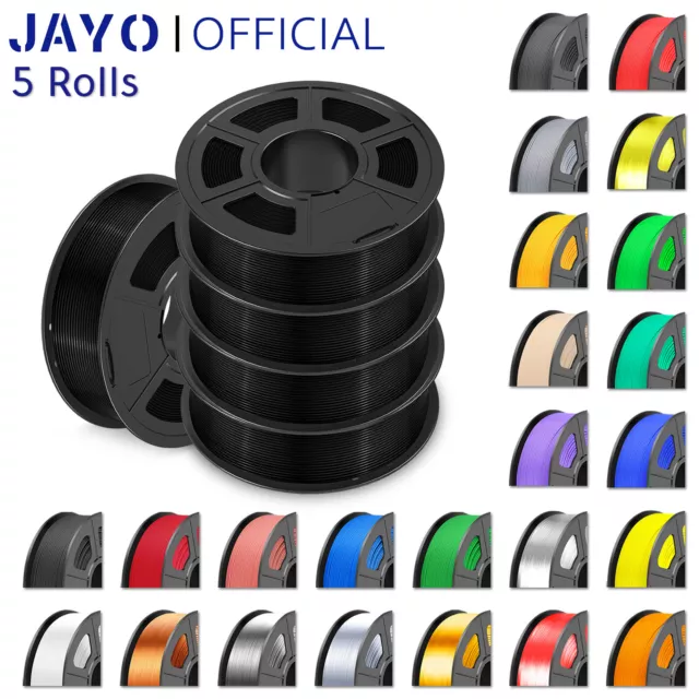 JAYO 5KG PETG PLA Meta SILK PLA+ Filament 3D-Drucker 1,75MM 1,1KG Keine Blase