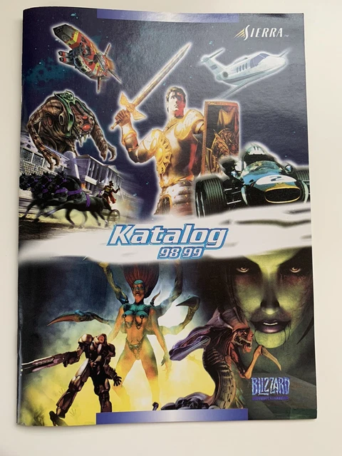 Catalogue Blizzard 1996 - Jeux Vidéo StarCraft, WarCraft, Diablo - État Comme Neuf, Collector