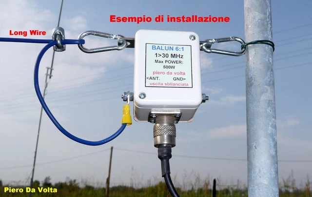 BALUN PER ANTENNE long-wire da 250W 9:1-6:1-4:1 a scelta. Compatto e ...