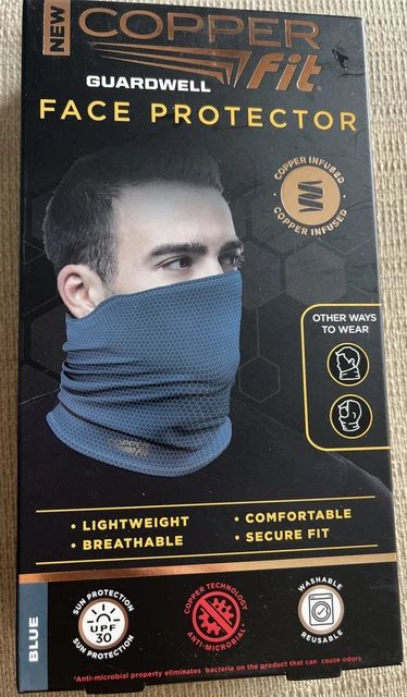 GUARDWELL Copper Fit  Face Protector Mask   Blue
