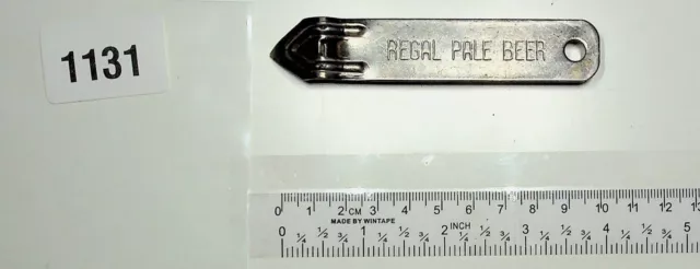 Vintage Regal Pale Beer Bottle Opener Vaughan Usa Pat. 1,996,550 Good Old Patina