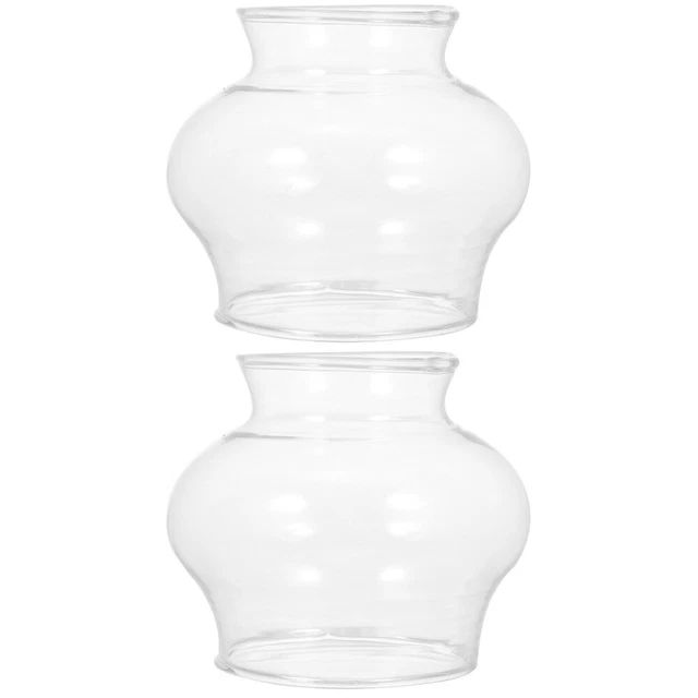 Holibanna Clear Glass Oil Lamp Chimney 3.54X1.96X1.18In Replacement Globe for Holibanna Clear Glass Oil Lamp Chimney 3.54X1.96X1.18In Replacement Globe for