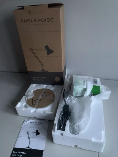 Anglepoise Type 75 Mini Desk Lamp Hi-Bright Green *New* Unbuilt & Boxed