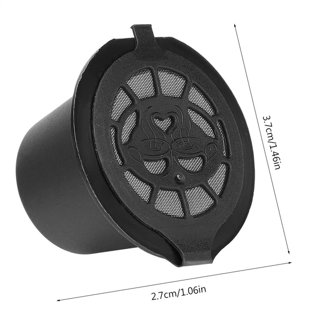 5pcs/Set Reusable Refillable Coffee Capsules Pods Filter Cups Strainer With Spoo
