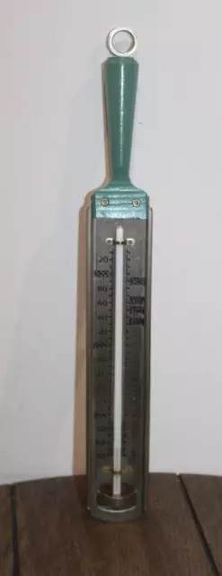 Vtg TAYLOR Candy Thermometer BOXED Green Handle lot jr