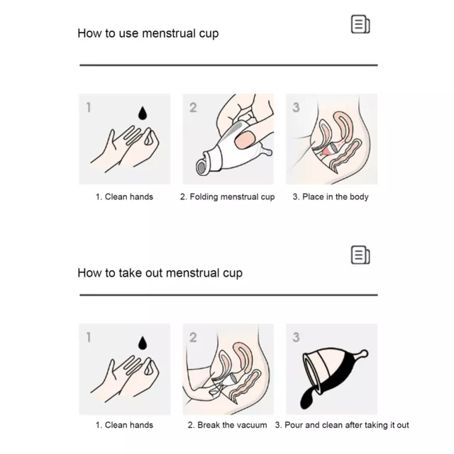Coppa mestruale morbida elastica riutilizzabile coppa periodo strumento per la cura del corpo femminile (Blu L) Regno Unito