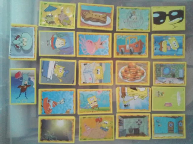 SPONGEBOB SQUAREPANTS Near Complete 204 Sticker Set With 11 X Sticker Near Set