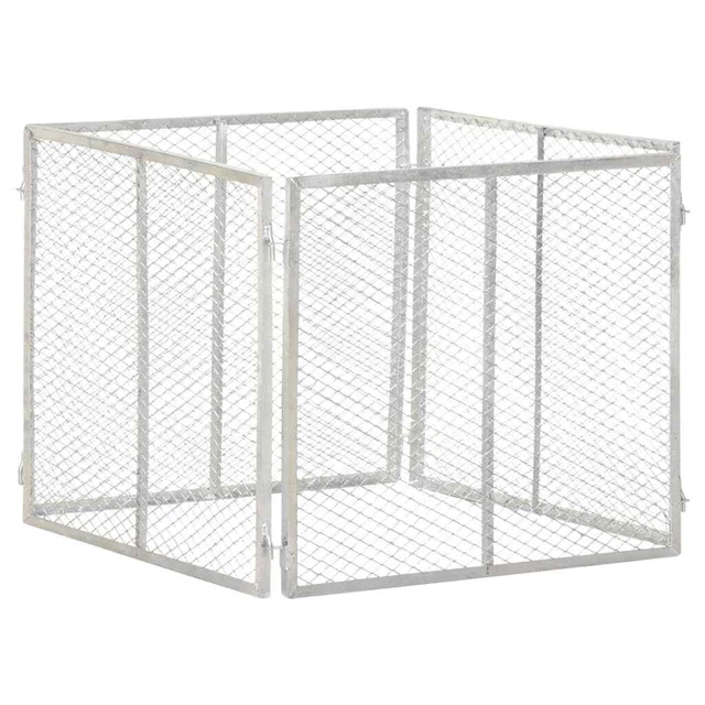 Composteur de jardin 85x85x70 cm Fer galvanisé