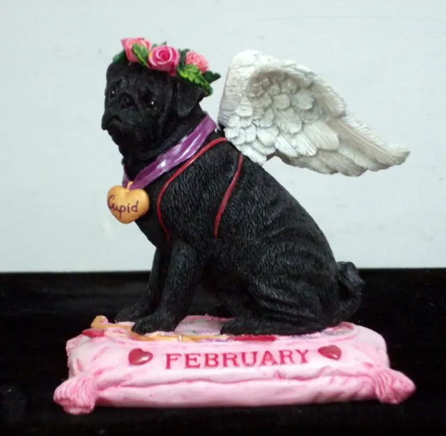 Danbury Mint Pug  Perpetual Calendar February Figurine of the Month