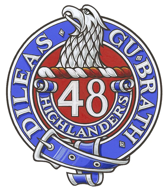 48th Highlanders of Canada Self-adhesive Vinyl Decal 48th Highlanders of Canada Self-adhesive Vinyl Decal
