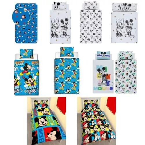 Mickey Mouse Housse de Couette Ensembles Disponible En Simple Double Divers Neuf