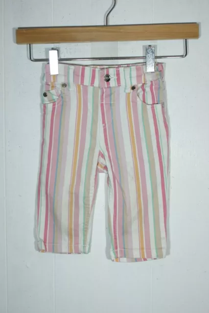 JEANS M&S marchi e spencers indaco ragazze -bianco- età 1,5-2 anni (na90)