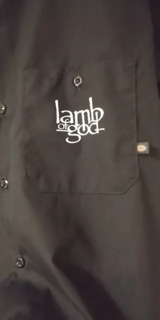 Lamb of God Pure American Metal Dickies Work Shirt 2013 2