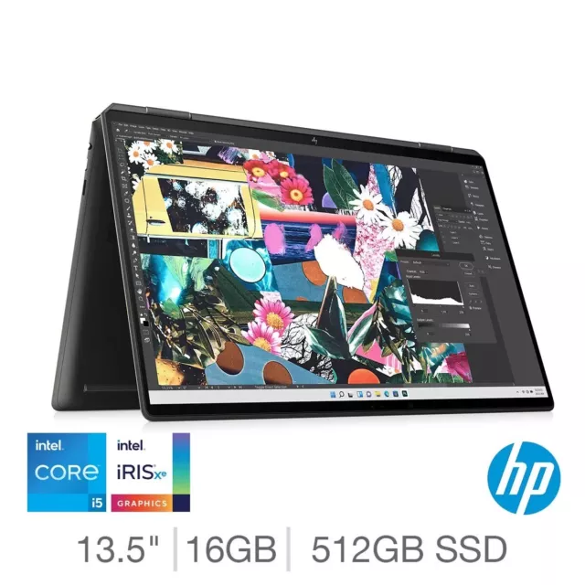 HP Spectre Convertible Laptop 13.5” Intel i5, 16GB RAM, 512GB SSD 14-ef2020na
