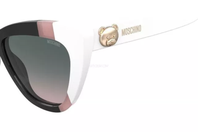 MOSCHINO MOS122/S 3H2 Black Pink White Grey Lens Woman Sunglasses $79. ...