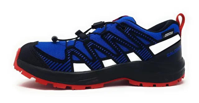 Salomon XA Pro V8 Kinderschuhe Burschen Halbschuhe Wasserdicht Blau