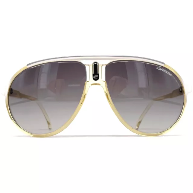 NOS vintage CARRERA CHAMPION "White/Pink/Crystal" sunglasses - Italy - Large