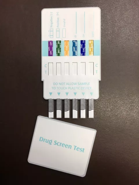 (10 Pack) 6 Panel Urine Multi-Drug Test Strips Kit FDA Free Shipping
