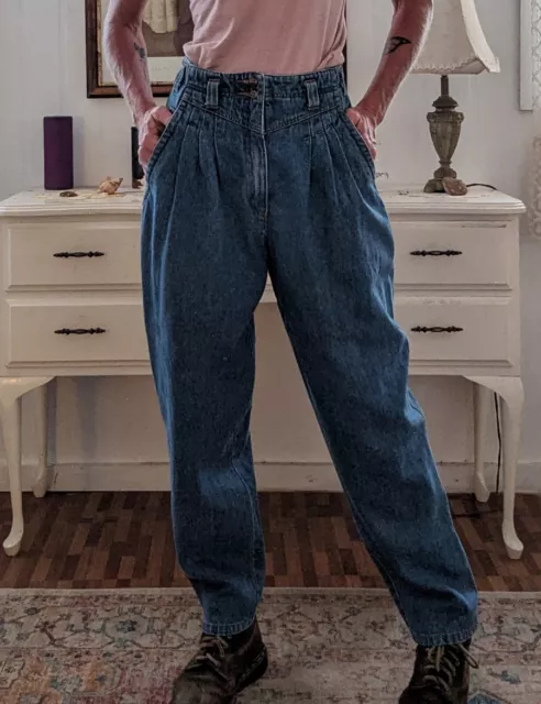 Vintage Jeans 80s High Waist Together! Pleated Front Size 8/10