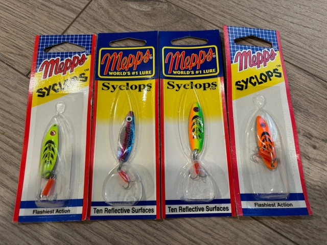 Blinker Mepps Comet Silber Blaue Punkte - Leurre de la pêche