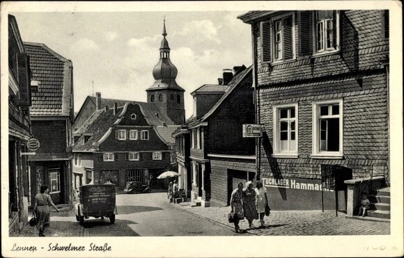 Ak Lennep Remscheid im Bergischen Land, Schwelmer Straße - 10697779