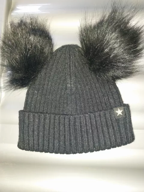 Girls Black Woolen Hat - Age 3-4 Years - NEXT