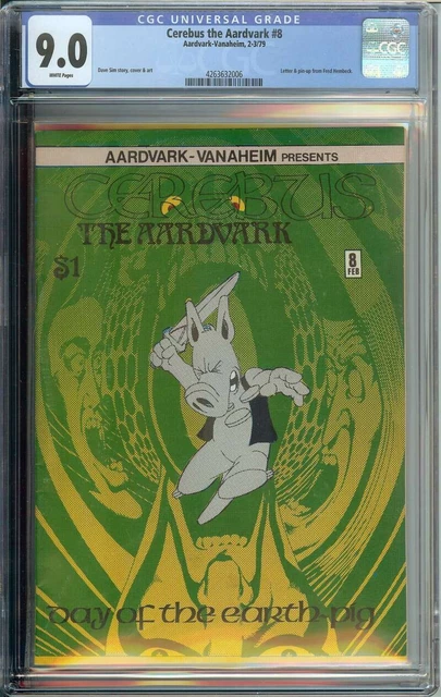 Cerebus The Aardvark #8 CGC 9.0 1979 Fred Hembeck Pin-Up