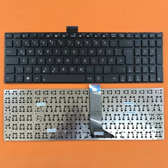 DE - Schwarz Tastatur ohne Rahmen version 2 komp. für Asus F551, F551C, F551CA
