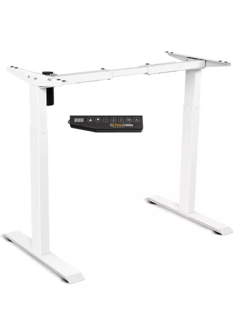 Electric Sit-Stand Dual-Motor Height Adjustable ADR Desk Frame White