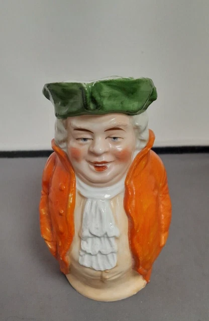Vintage Hand Painted Toby Jug possibly German no makers mark 6" tall.