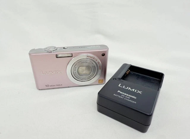 PANASONIC LUMIX DMC-FX35 Pink Digital Camera Used Tested
