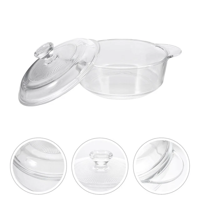 Soupe en verre Stockpot Nouilles en verre résistantes à la chaleur Pot en verre