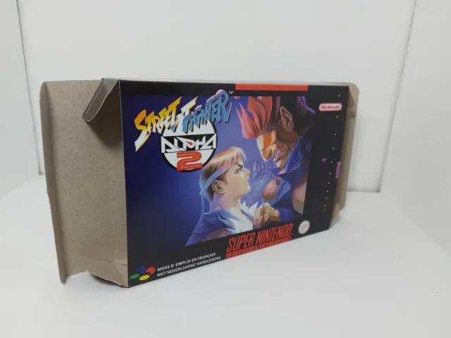Street Fighter Alpha 2 - Super Nintendo - Pal - Snes - Nintendo Only - Box