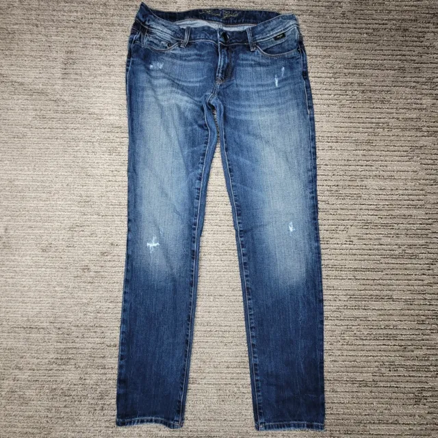 Mavi Gold Size 32 Womens Jeans Emma Skinny Low Rise Denim Blue