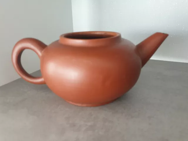 ANTIQUE CHINESE THEIERE CHINESE YIXING CLAY TEAPOT TERRE CUITE signé 3