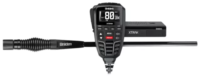 Uniden Smart UHF Radio w/ Large OLED Display & ATX890S Antenna  Adventure Pack