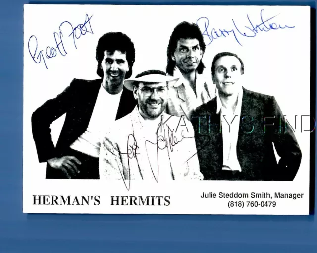 Found B&W Photo N+8481 Hemrans Hermits With Signatures