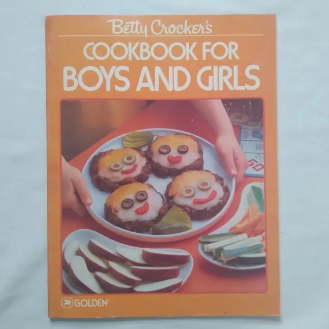 Boys Girls Cookbook Golden Press 1987 Vintage Betty Crocker Kids Cooking Recipes