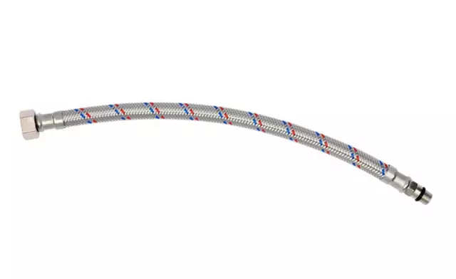 Flexible Tap Tails 3/8” M10 Mixer Flexi Hose Connector Monoblock Short End