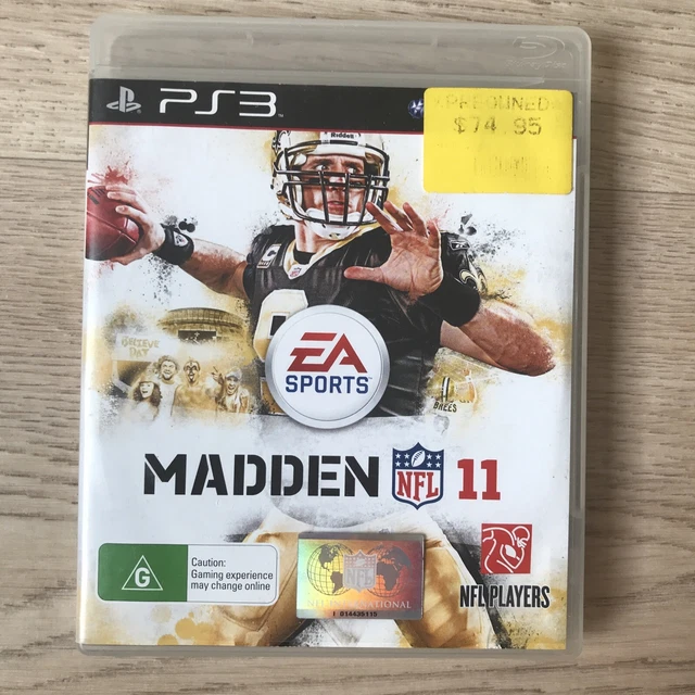 Sony PlayStation 3 PS3 EA Sports Madden NFL11 Game + Manual