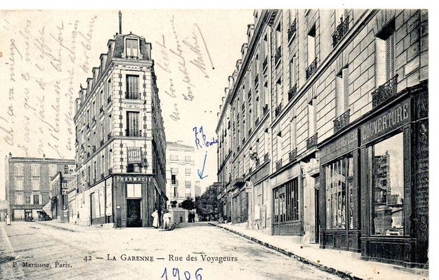 CPA de La Garenne Colombes (92 Hauts-de Seine), Rue des Voyageurs, 1906