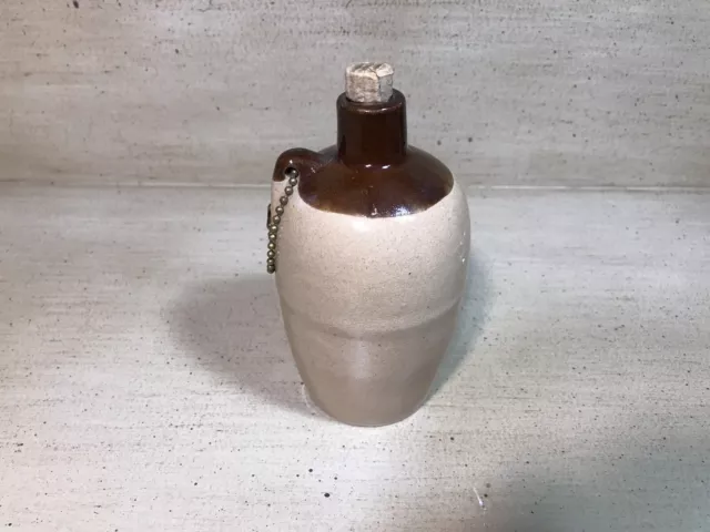 Antique Vintage Mini Stoneware Glazed Primitive Jug Crock Jar