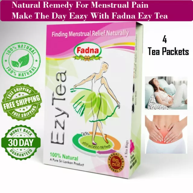 EZY TEA Fadna remedio natural calambres menstruales período alivio del dolor salud herbal