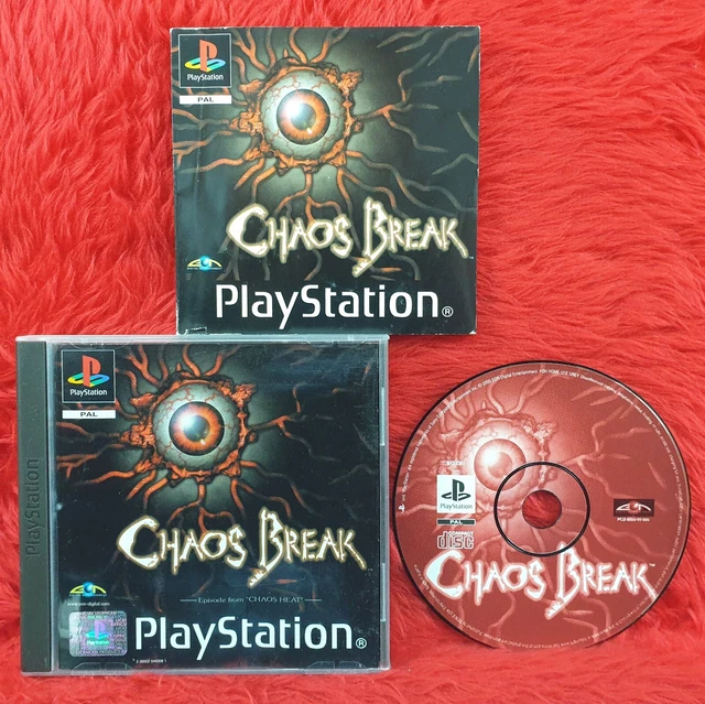 ps1 CHAOS BREAK Boxed With Manual PAL UK Version ps2 ps3