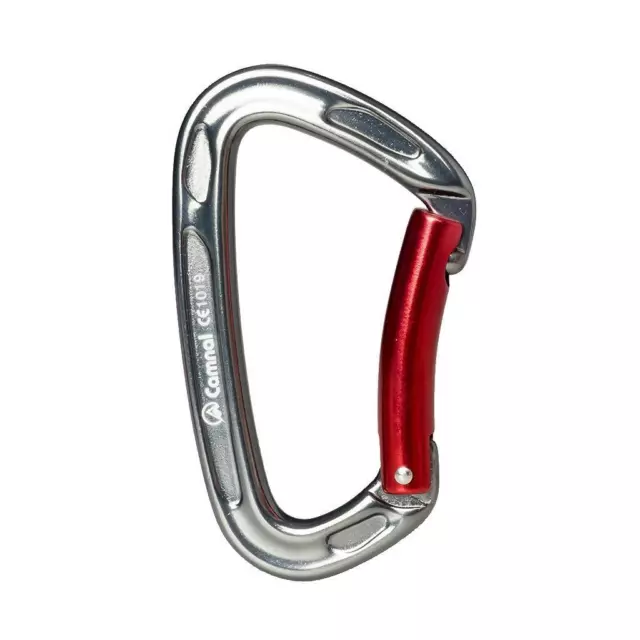 24KN Rock Climbing Carabiner D Type Metal Snap Hook Locking Open Gate Buckle