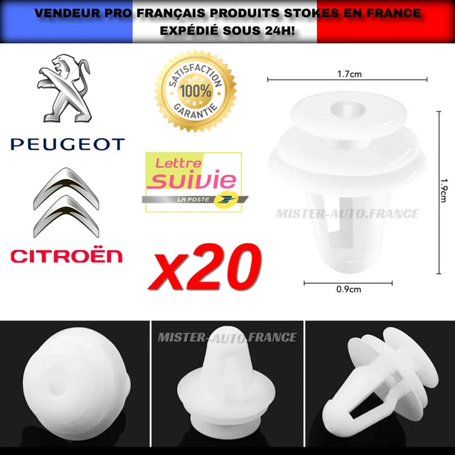 MAYUJIAA 10 Pcs Clip De Maintien Pour Capot 792843 Support Fort Remplacement Pour Peugeot 2008 208 301 308 Partner QM321-26797