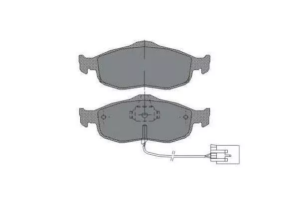 SCT Germany Front Brake Pads Set Fits Ford Cougar 2.5 V6 / Mondeo / Scorpio 3