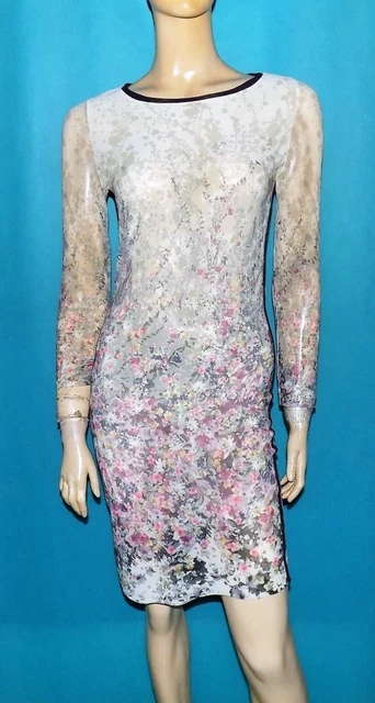 TWIN-SET SIMONA BARBIERI robe crème et rose Taille : S